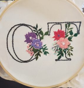 Floral OT Embroidery